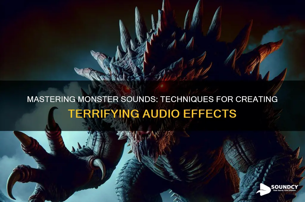 how to make monser sounds