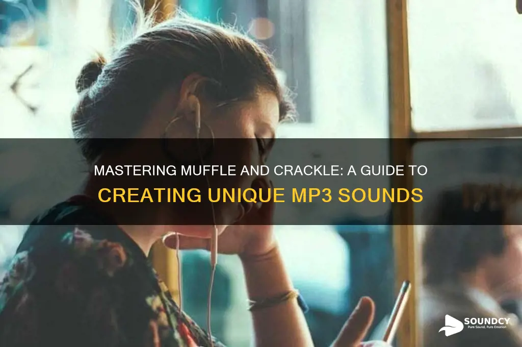 how to make muffle and crackle sound to mp3
