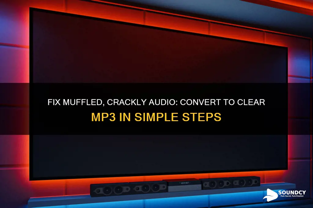 how to make muffled and crackly sound to mp3