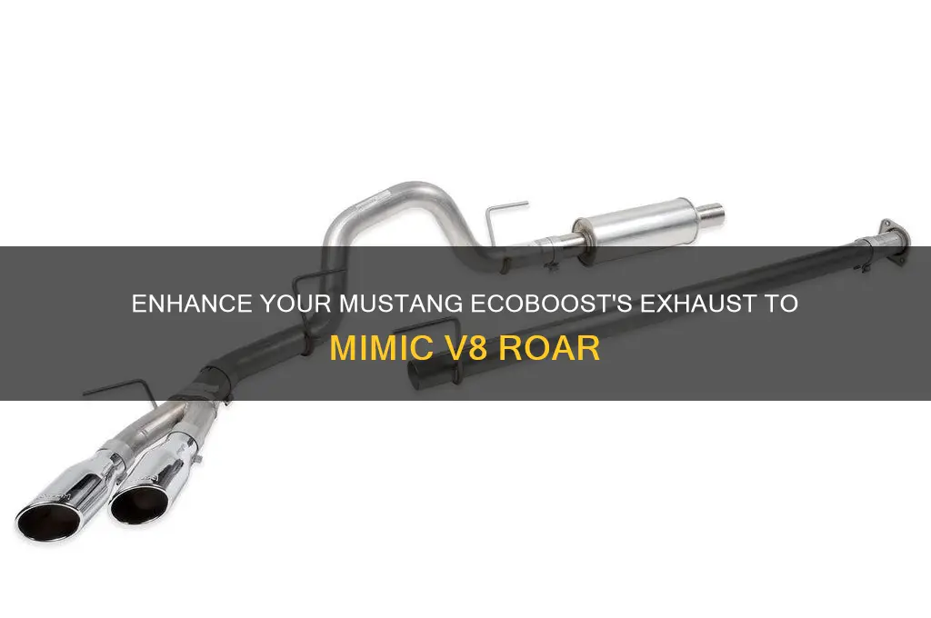 how to make mustang ecoboost sound like a v8