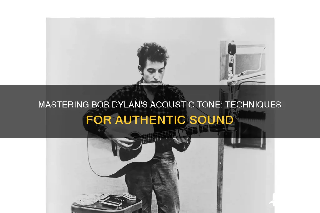 how to make my acoustic sound like bob dylan