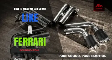 Transform Your Car's Exhaust Note to Mimic a Ferrari's Roar