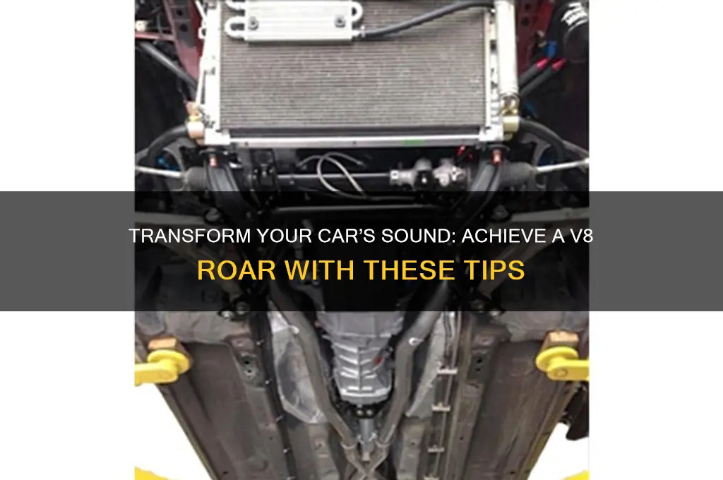 how to make my car sound like a v8