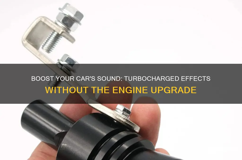 how to make my car sound like its turbocharged