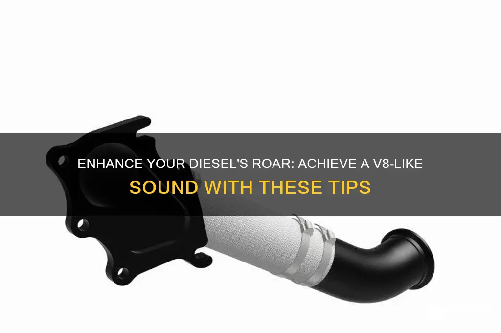 how to make my diesel sound like a v8