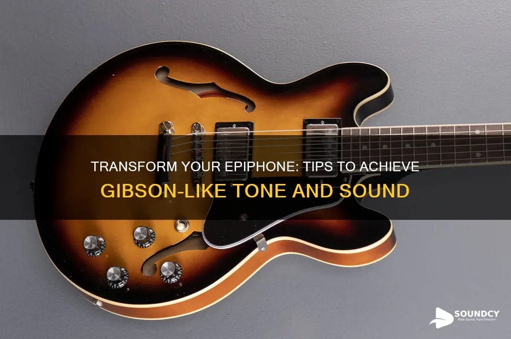 how to make my epiphone sound like a gibson