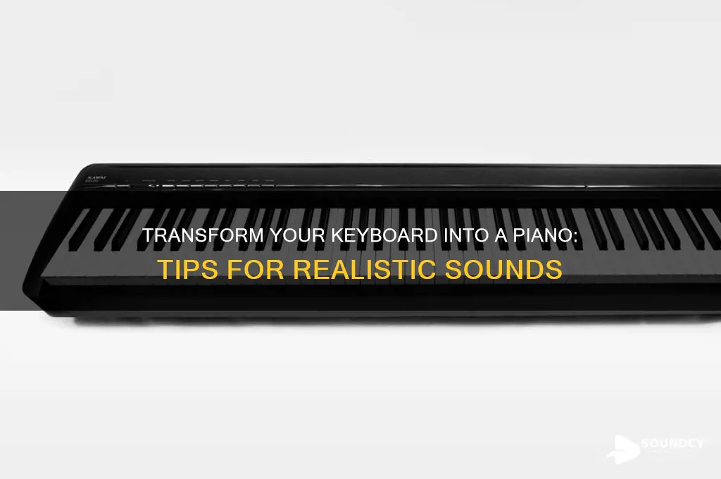 how to make my keyboard sound like a piano