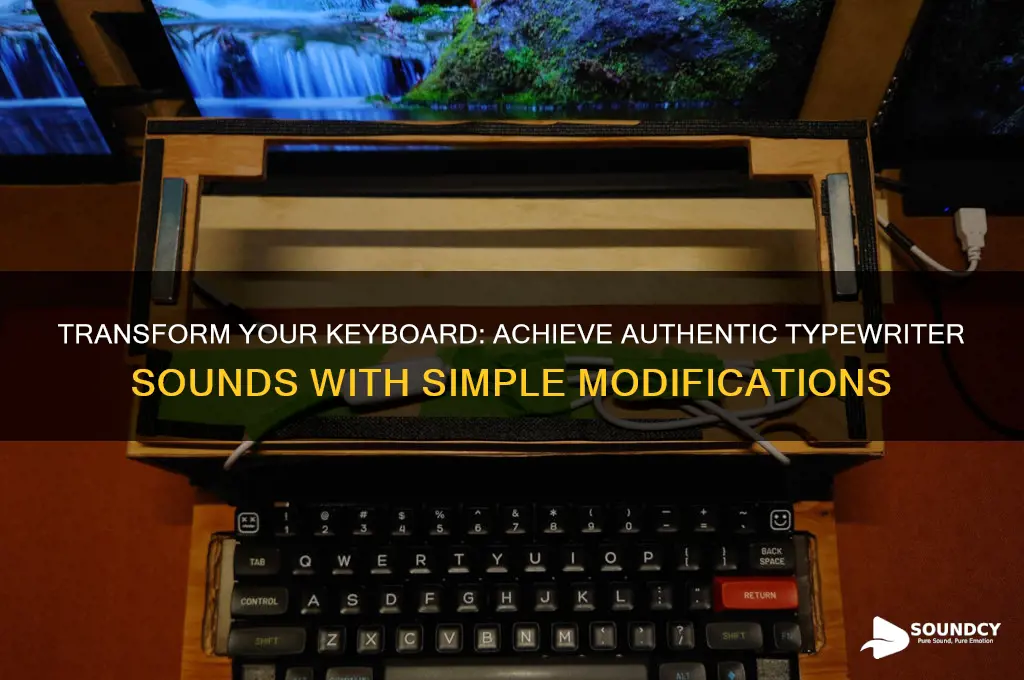 how to make my keyboard sound like a typewriter