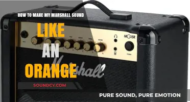 Amp Tweaks: Transform Your Marshall's Tone to Orange-Inspired Sound