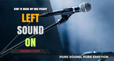 Fix Mic Pickup: Capture Left Sound Clearly with These Tips