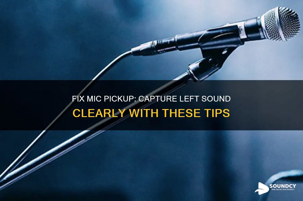 how to make my mic pickup left sound on