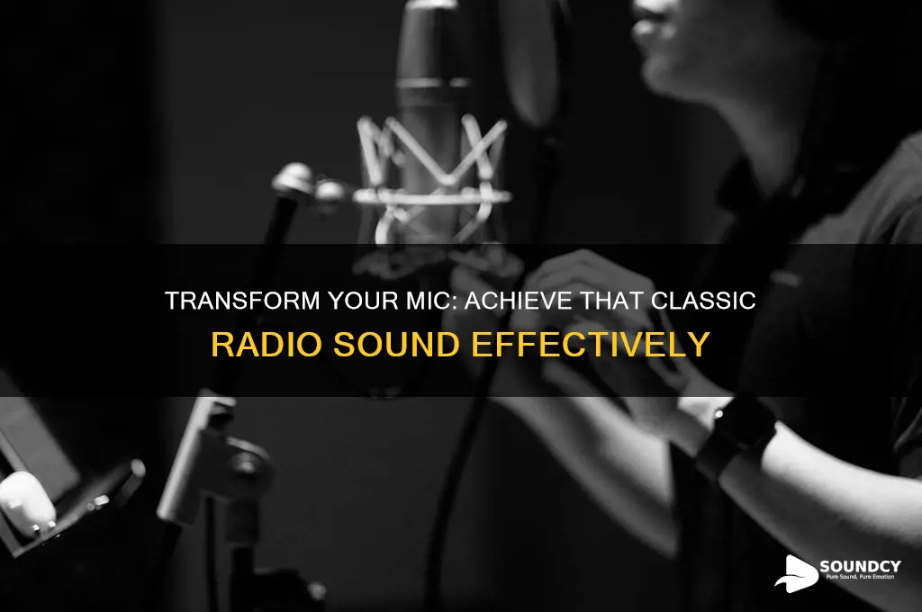 how to make my mic sound like a radio