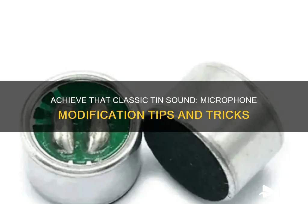 how to make my mocrophone have a tin sound
