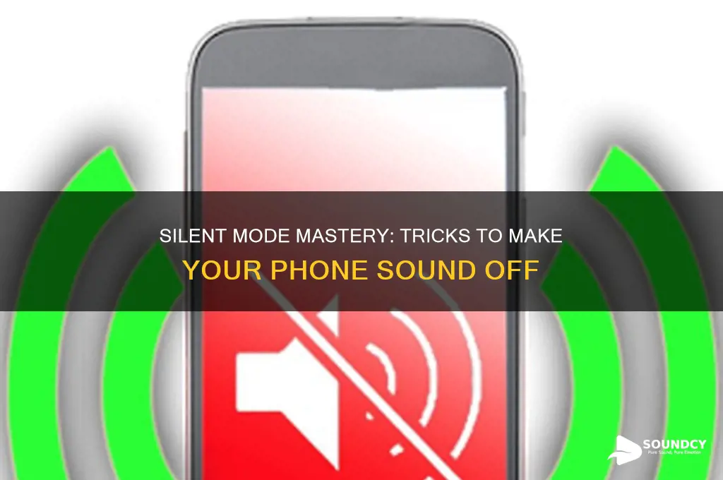 how to make my phone sound like is off
