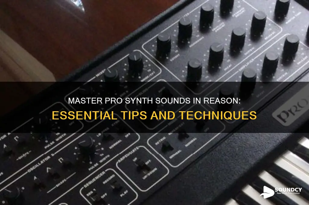 how to make my synths sound pro in reason