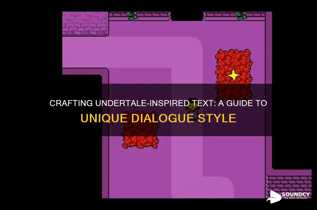 how to make my text sound like undetale sounds
