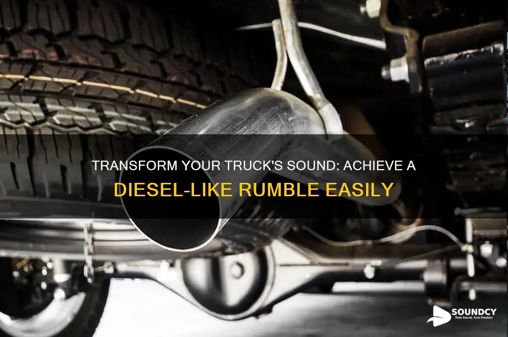 how to make my truck sound like a diesel