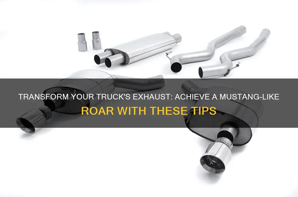 how to make my truck sound like a mustang