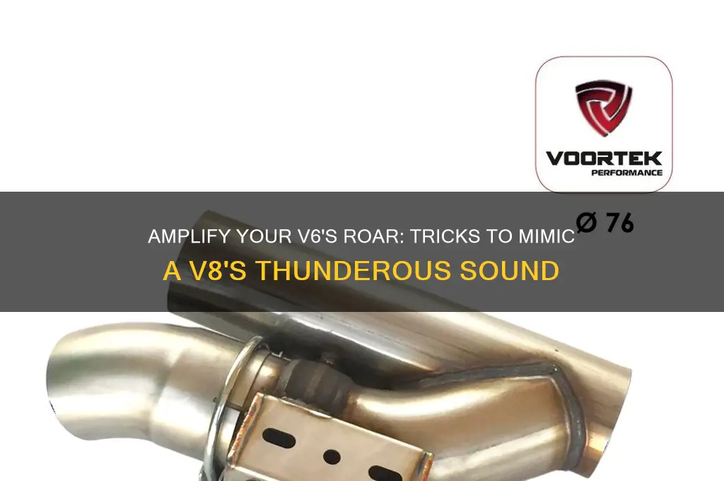 how to make my v6 sound like a v8