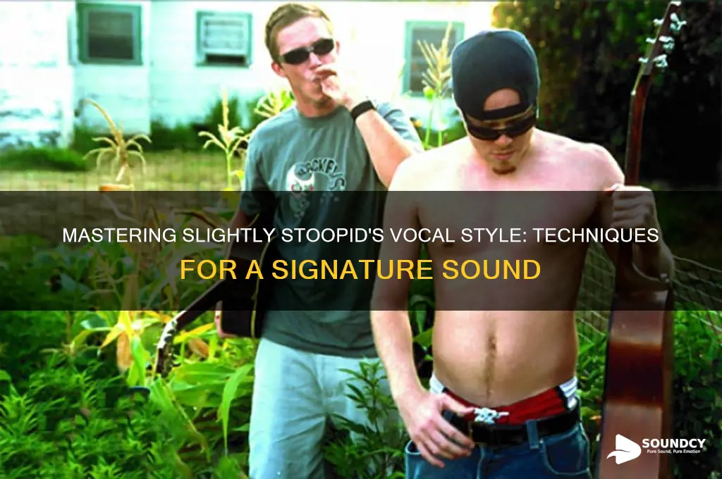 how to make my vocals sound like slightly stoopid