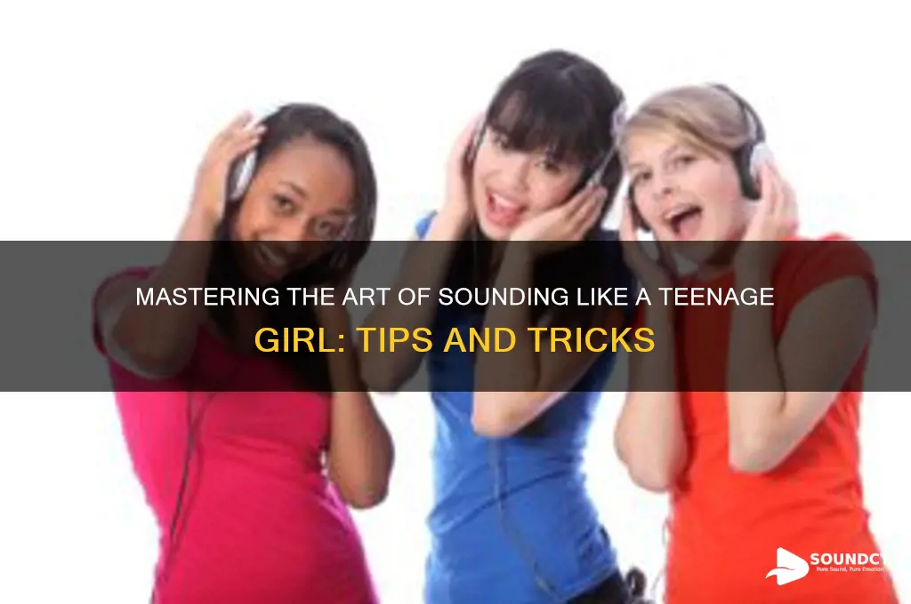 how to make myself sound like a teenage girl