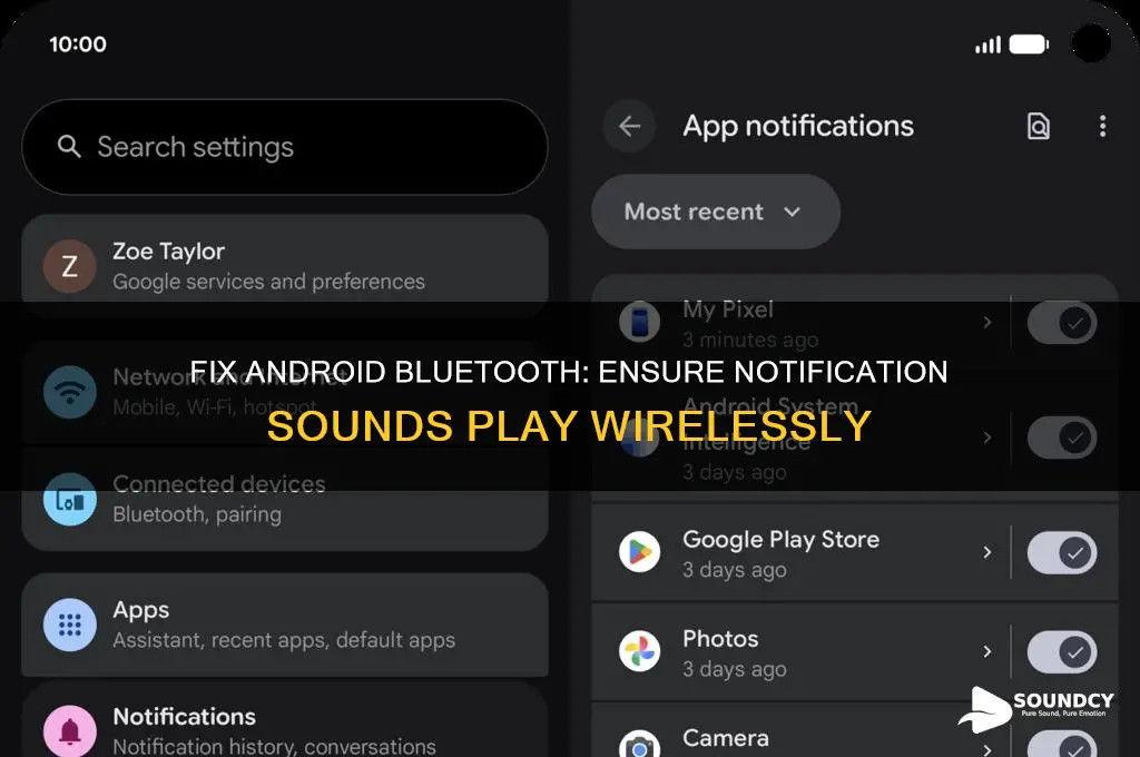 how to make notification sounds go through android bluetooth