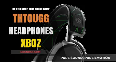 Fix Xbox Audio: Ensure Only Headphones Output Sound, No Speakers