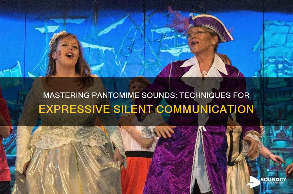 how to make pantomime sounds