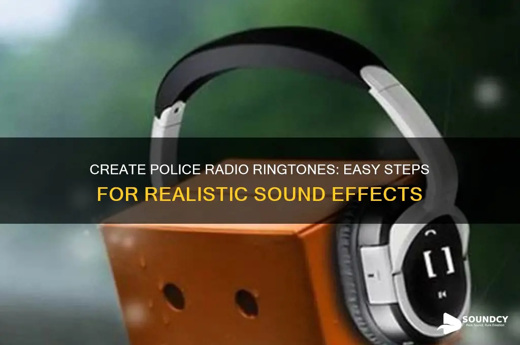 how to make phone ringtone sound like police radio