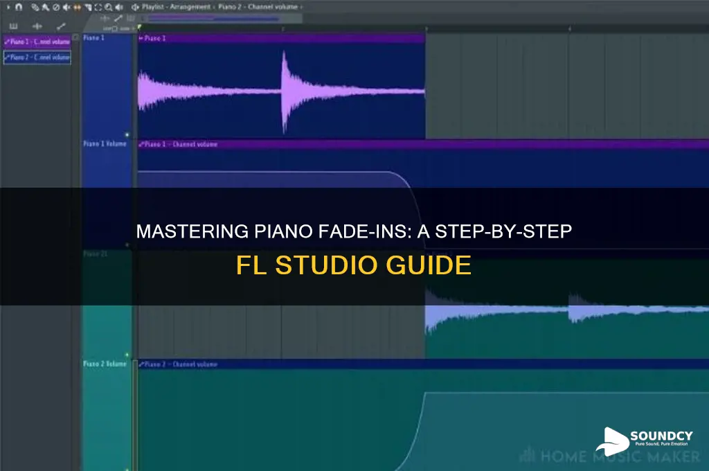 how to make piano sounds fade in fl studio