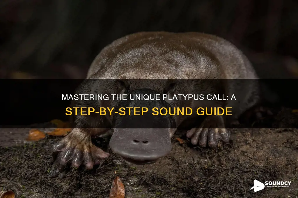 how to make platypus sound