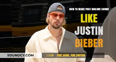 Transforming Post Malone's Voice to Mimic Justin Bieber's Signature Sound
