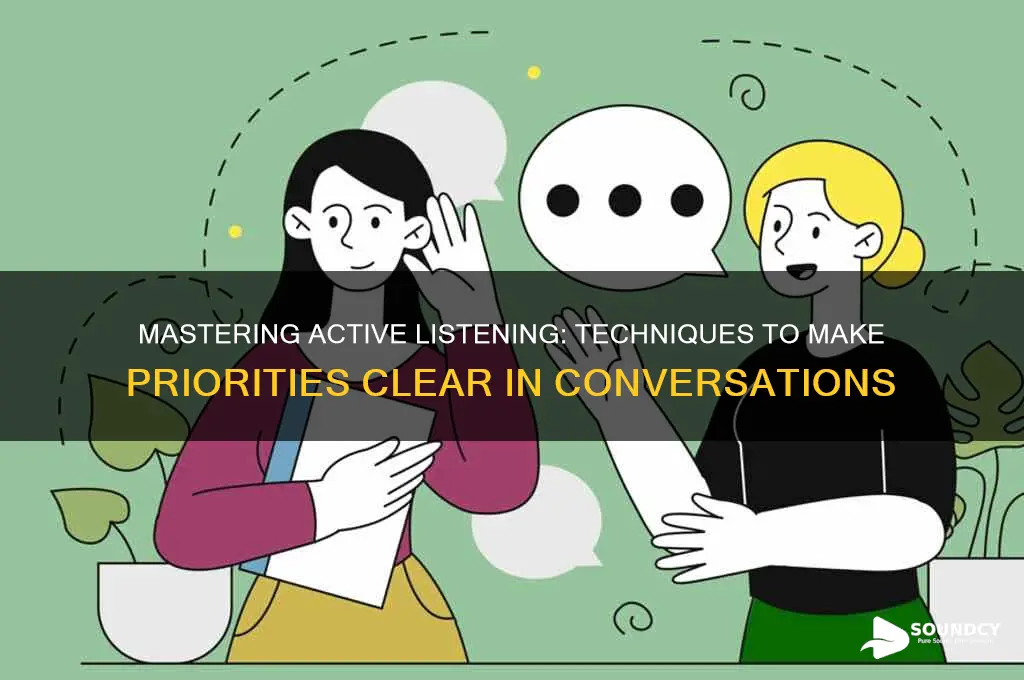 how to make priority sound when someone is talking