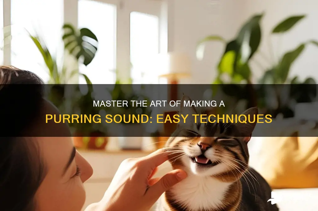 how to make purring sound