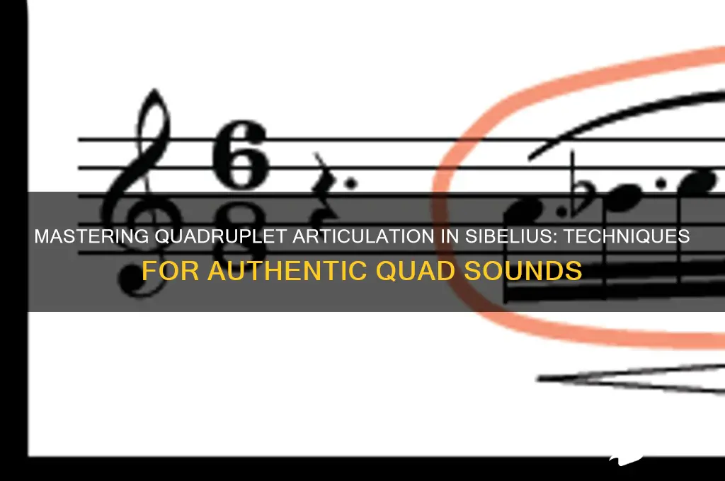 how to make quads sound like quads in sibelius