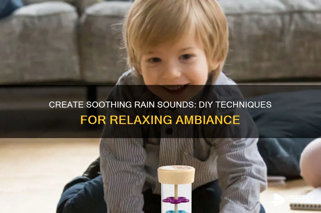 how to make rain sound