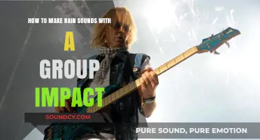 Creating Soothing Rain Sounds: Collaborative Techniques for Group Impact