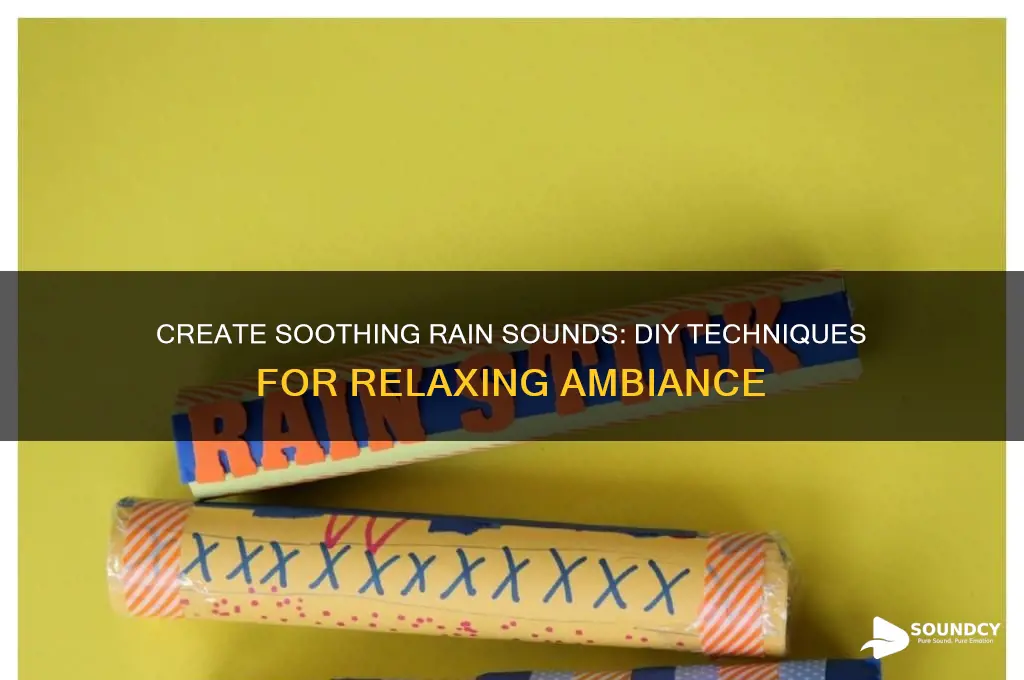 how to make rain sounds