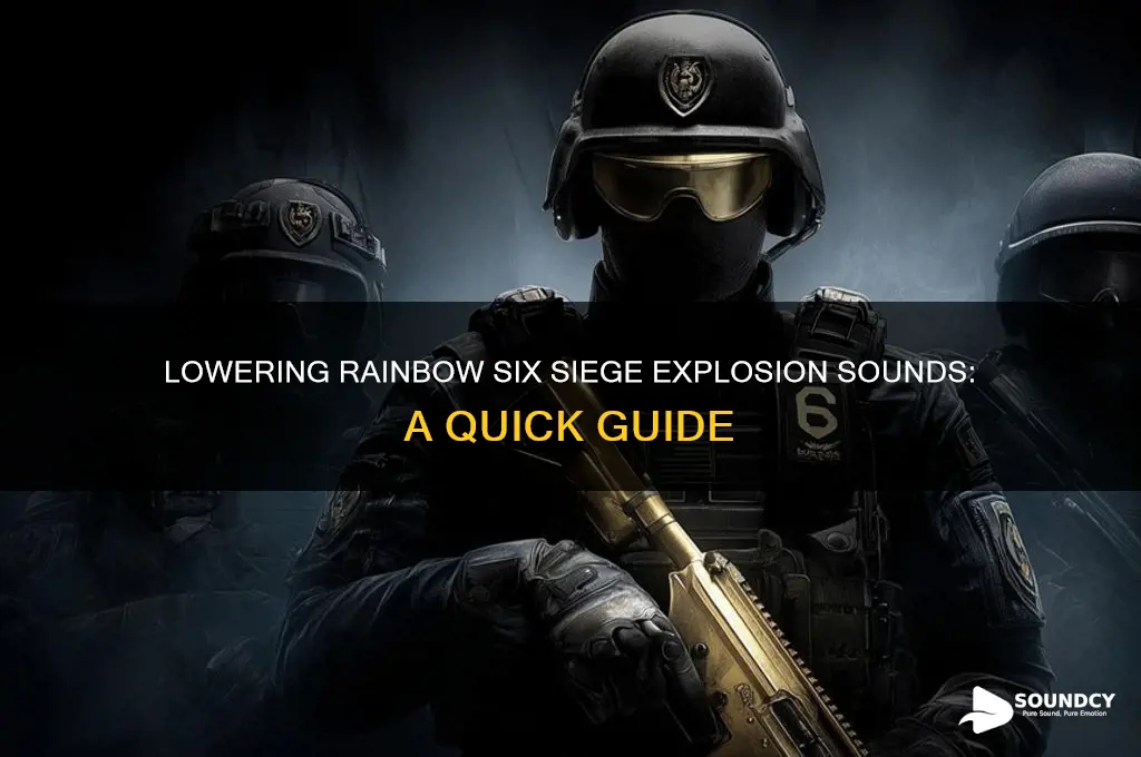 how to make rainbow six siege explosion sound lower