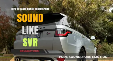 Enhance Your Range Rover Sport's Exhaust Note to SVR Levels