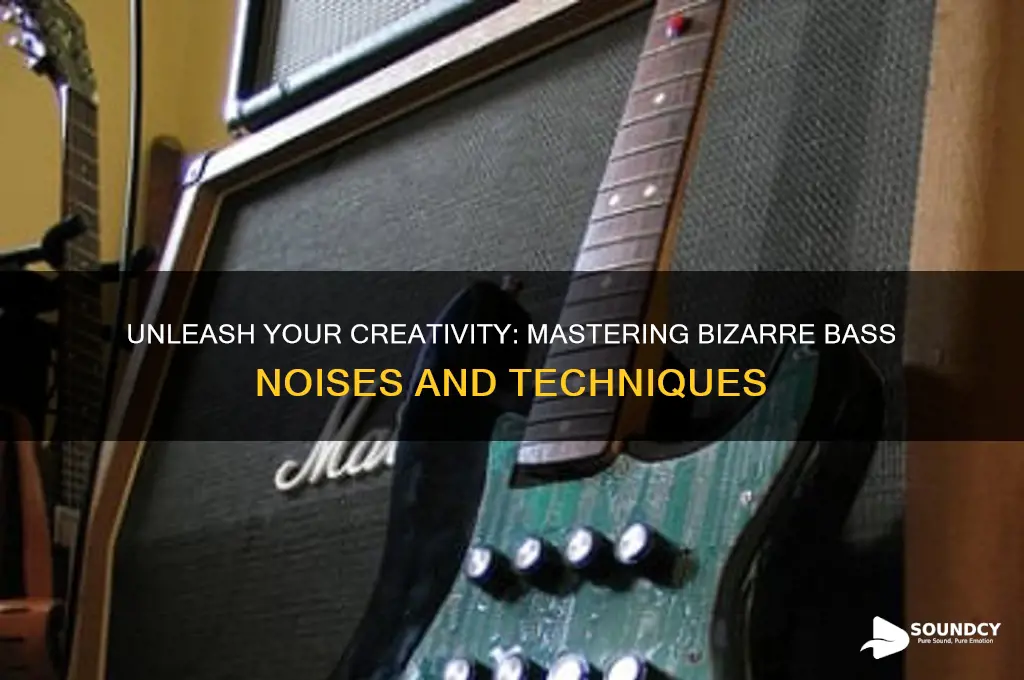 how to make really weird sounds with a bass
