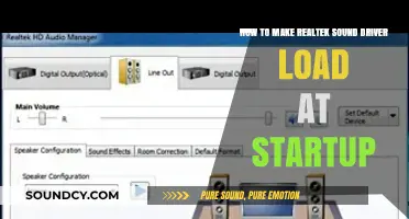 Ensure Realtek Sound Driver Loads at Startup: A Step-by-Step Guide