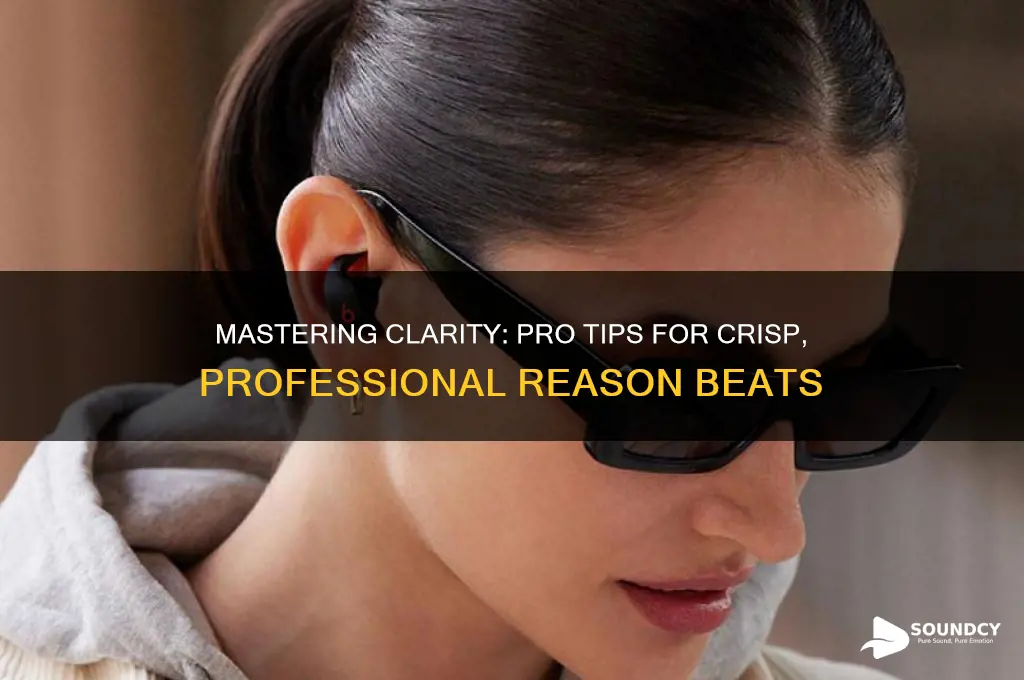 how to make reason beats clear and professional sounding