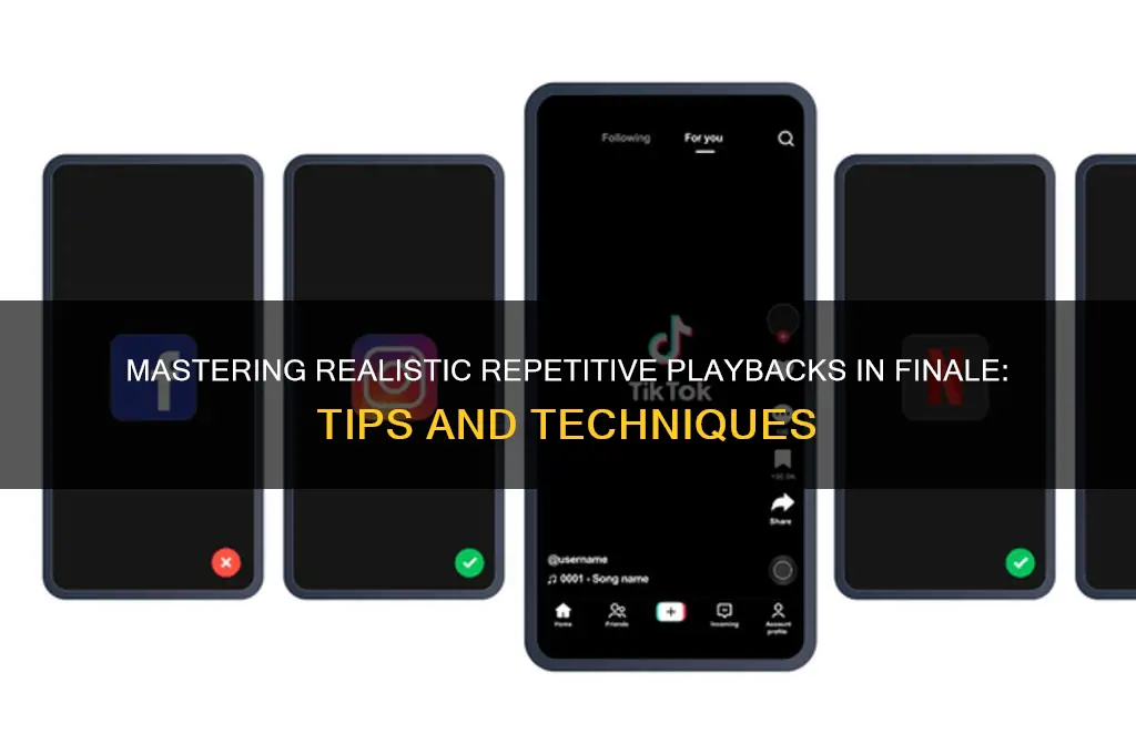 how to make recititive playbacks sound realistic in finale