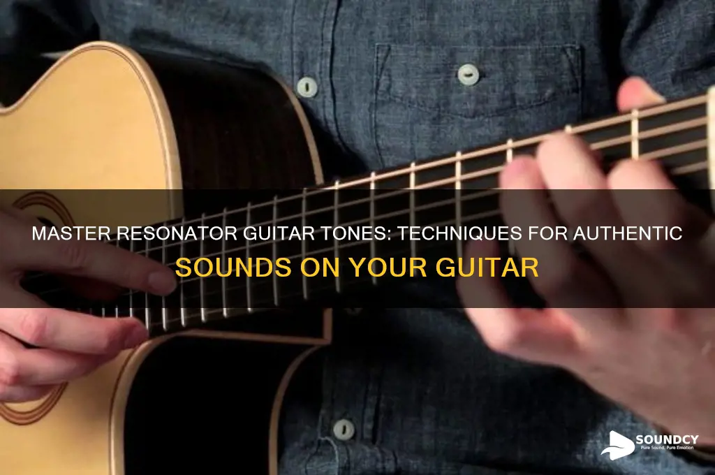 how to make resonator guitar sounds on a guitar