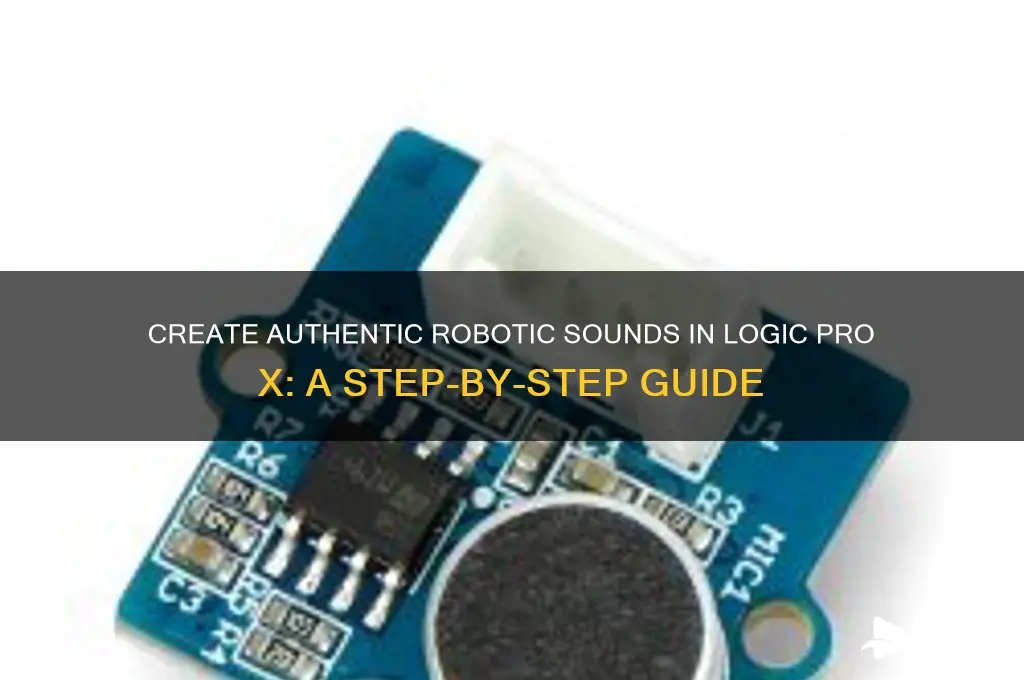 how to make robotic sound free logic pro x