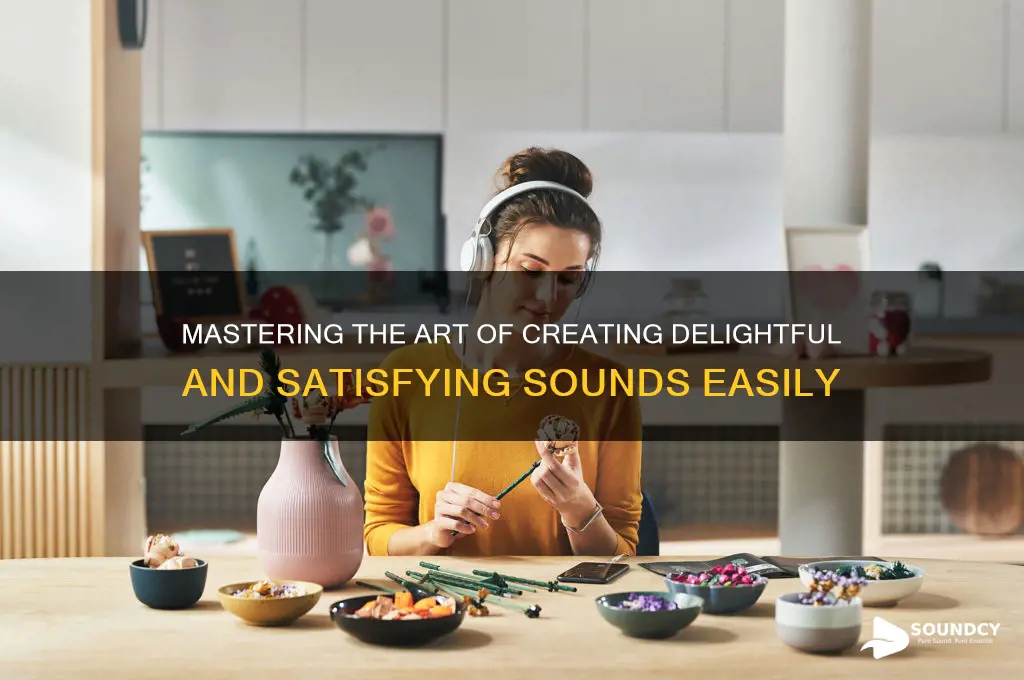 how to make satisfying sounds