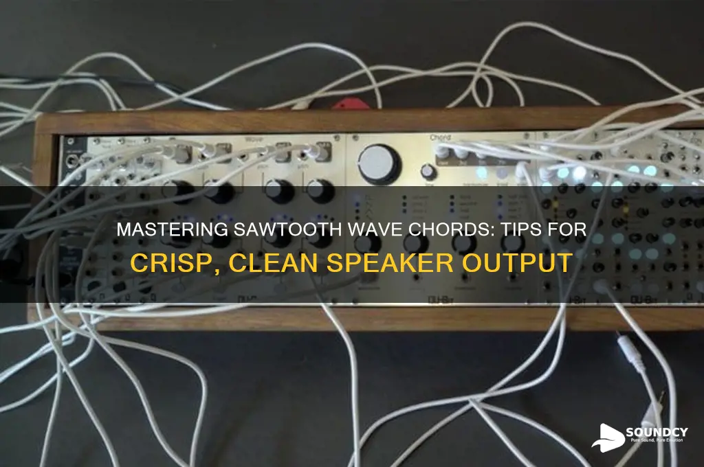 how to make saw chords sound clean on speakers