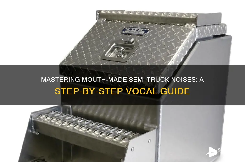 how to make semi truck sounds with your mouth