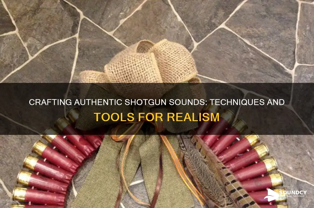 how to make shotgun sound